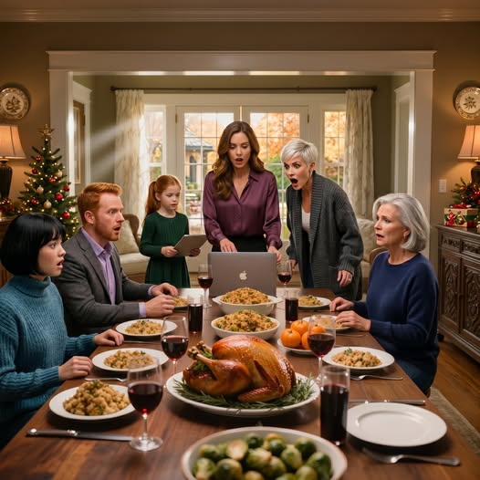 At Thanksgiving, my sister snatched my laptop, smiled at a table full of relatives, and said, “Let’s show everyone what Sarah’s really been up to,” because in my family I was the quiet daughter with the little antique-shop job, the one they mocked, ignored, and sent away for sneezing—until one glowing screen, one frozen room, and one number nobody was supposed to see changed everything.