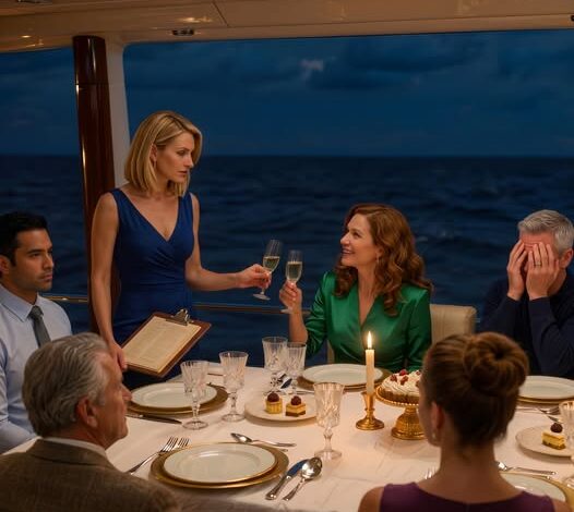 The morning my sister-in-law texted, “We may have missed reserving a spot for you,” I almost believed the lie — until the charter company emailed me the cancellation she filed in her own name, and two nights later I stood inside my own yacht’s dining salon, leather folder in hand, while she smiled through another toast about family legacy like I didn’t have the receipts.