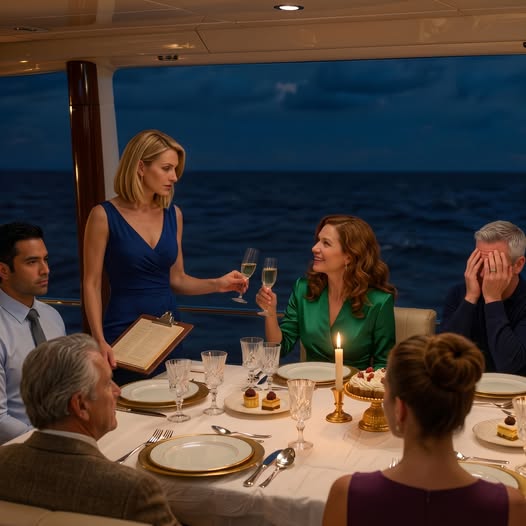 The morning my sister-in-law texted, “We may have missed reserving a spot for you,” I almost believed the lie — until the charter company emailed me the cancellation she filed in her own name, and two nights later I stood inside my own yacht’s dining salon, leather folder in hand, while she smiled through another toast about family legacy like I didn’t have the receipts.