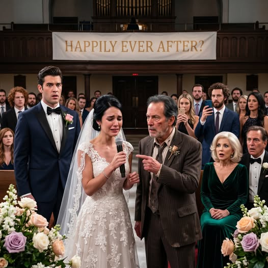 On my wedding day, they looked at my father’s old suit and laughed like his love for me meant nothing. “He belongs in the back,” my future mother-in-law said. My fiancé just stood there smiling. That was the moment something inside me snapped. I took the microphone, looked them all in the eye, and said, “Then there won’t be a wedding.” What happened next didn’t just stop the ceremony — it destroyed everything they thought they controlled.