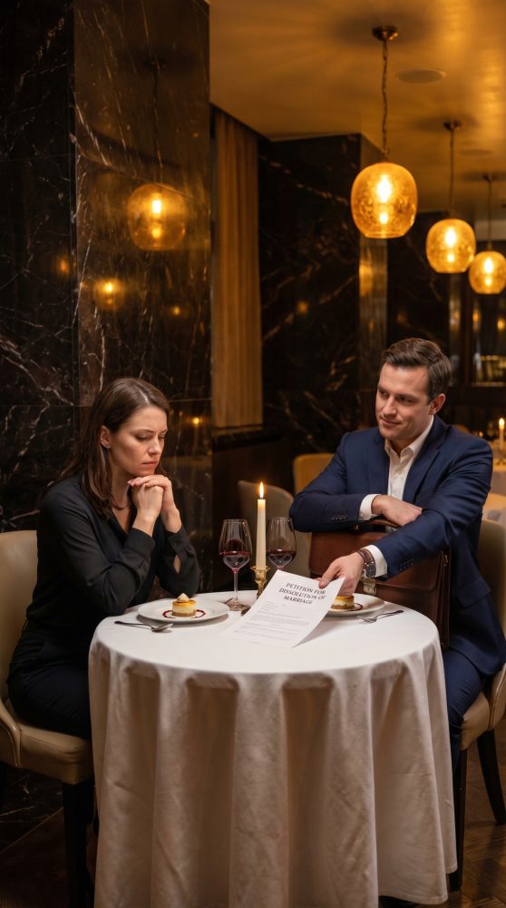 De hånade mina billiga kläder, min gamla bil, min tystnad. I tre år lät jag min mans familj tro att jag inte var någonting. Sedan såg Brandon mig i ögonen och sa, “Jessica har vad du aldrig kommer att—power.” Jag skrattade nästan. För när dörrarna till Sterling Tower öppnades och de såg mig i vd-stolen sprack deras ansikten till slut. Det var ögonblicket då det riktiga spelet började.