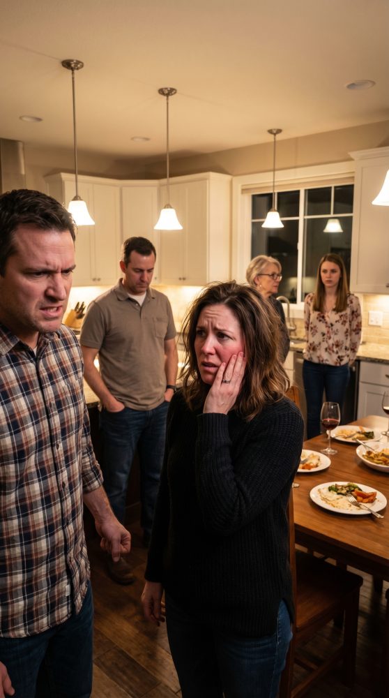 “I still remember the day my brother-in-law and his wife showed up at my door and said, ‘Just let us stay for a little while.’ My husband stayed silent. My mother-in-law looked away. Three years later, they lived like kings in my house while I became the unpaid maid. But when he slapped me for asking his wife to help cook, something inside me snapped. That night, I made a decision that would tear this family apart…”