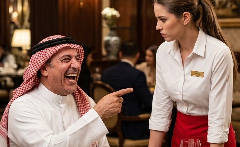 Tycoon förödmjukade 1 servitris på arabiska, men blev förlamad när hon hörde hennes svar
