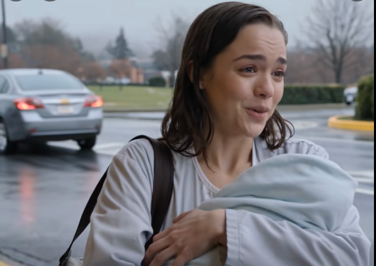 ‘Waar moet ik nu heen met mijn baby?’ fluisterde ik buiten een kraamkliniek in Oregon nadat mijn man mijn appartement had verkocht, mijn spaargeld had opgemaakt en was verdwenen – maar de auto die voorreed was niet van hem.
