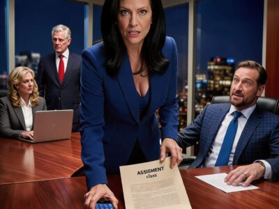 Je patent is nu eigendom van het bedrijf, schatje, grijnsde de vicepresident terwijl hij me ontsloeg waar de CEO bij was. Ik gaf hem een ​​map en zei hem de overdrachtsclausule te lezen voordat hij zich realiseerde dat de hele productlijn zojuist weer naar mij was teruggevallen.