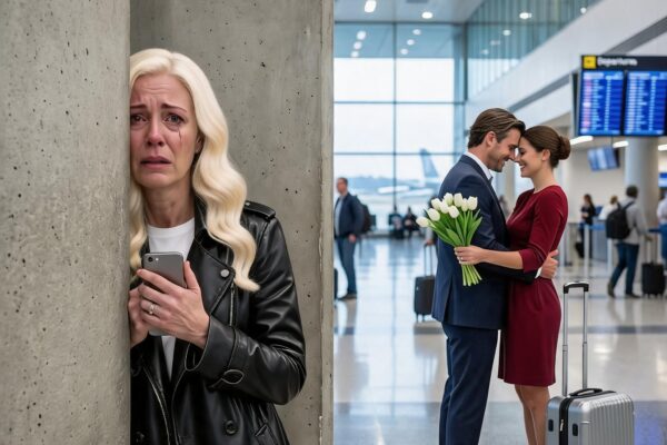 Ik besefte dat mijn huwelijk voorbij was terwijl ik me op het vliegveld achter een betonnen pilaar verstopte.