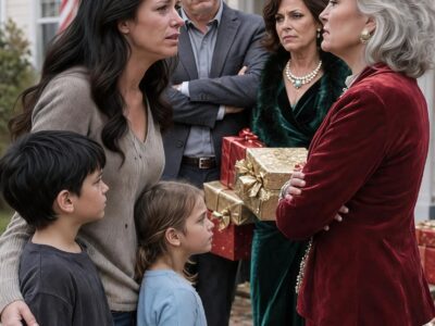 Mijn familie liet mijn kinderen met kerst zonder cadeaus achter, waarna de wrede woorden van mijn moeder de leugen aan het licht brachten die ze jarenlang verborgen hadden gehouden.