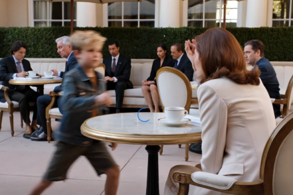 De jongen op blote voeten in het luxe café raakte mijn haar aan – en hield toen de met juwelen versierde haarclip van mijn overleden zus omhoog.